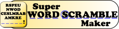 Super Word Scramble Maker Logo